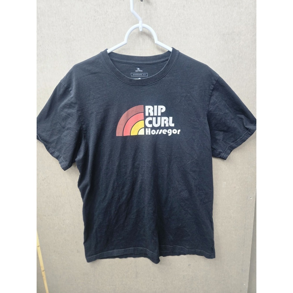 Rip Curl Hossegor Black Graphic Surf T Shirt Mens XL Standard Fit